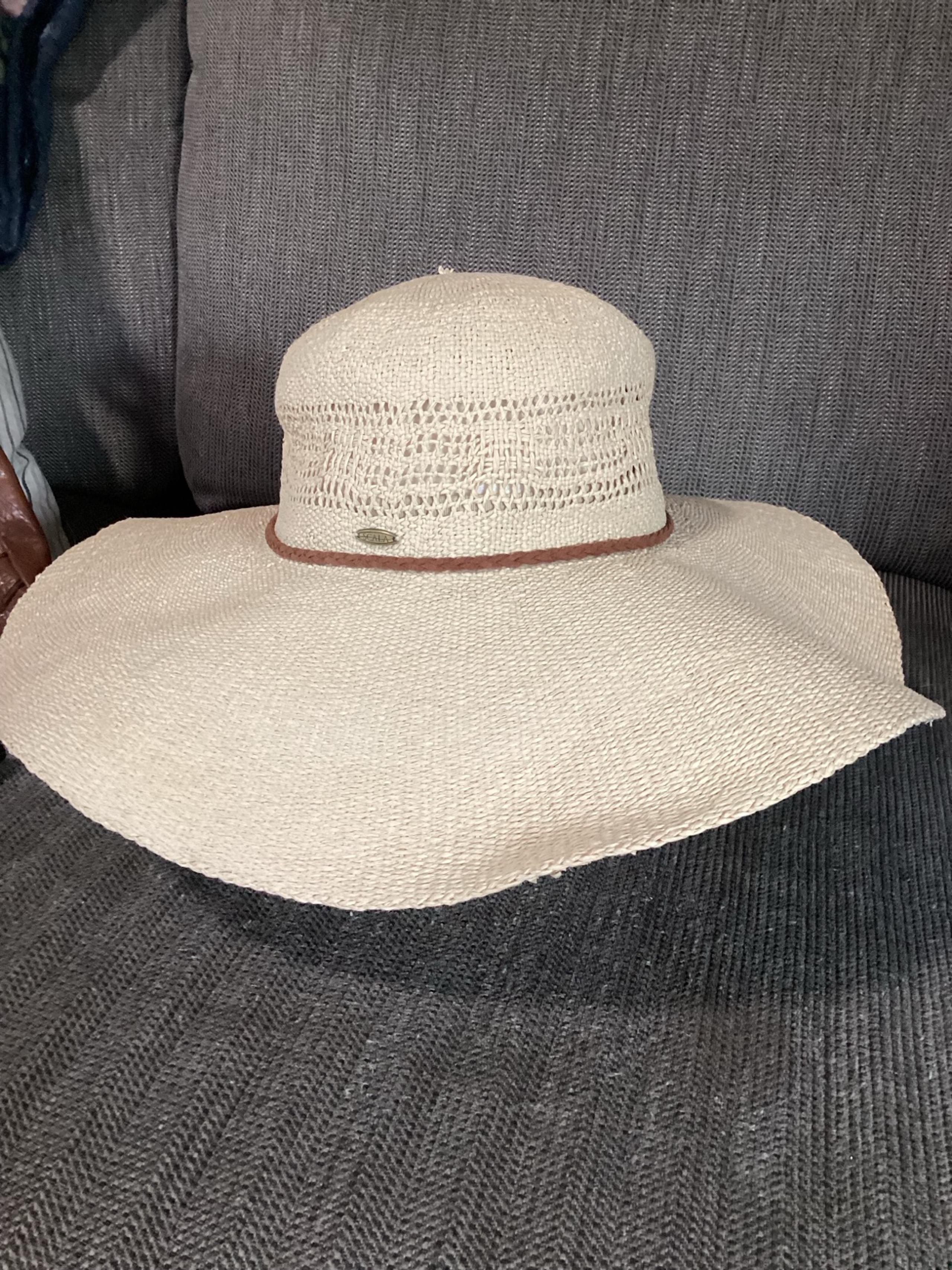 Scala Collezione Women’s Hat, Straw Paper Floppy Sun Adjustable