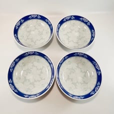 Vintage Set of 4 Made in Japan Floral Rice Soup Bowl