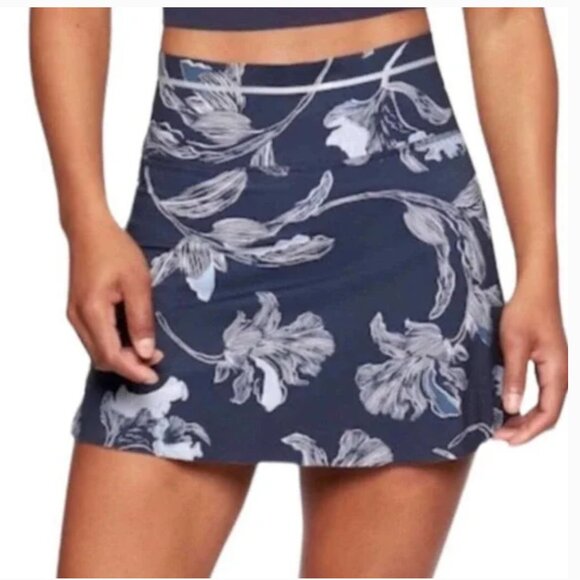 Athleta Floral Sonic Blue Tennis Skort Size XS