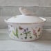 Portmeirion Wildflower Meadow Oven/Dishwasher Safe Ceramic Lidded Dish With Bird