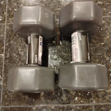 Workout Dumbbells 10lbs 2pc Set Fitness Accessories