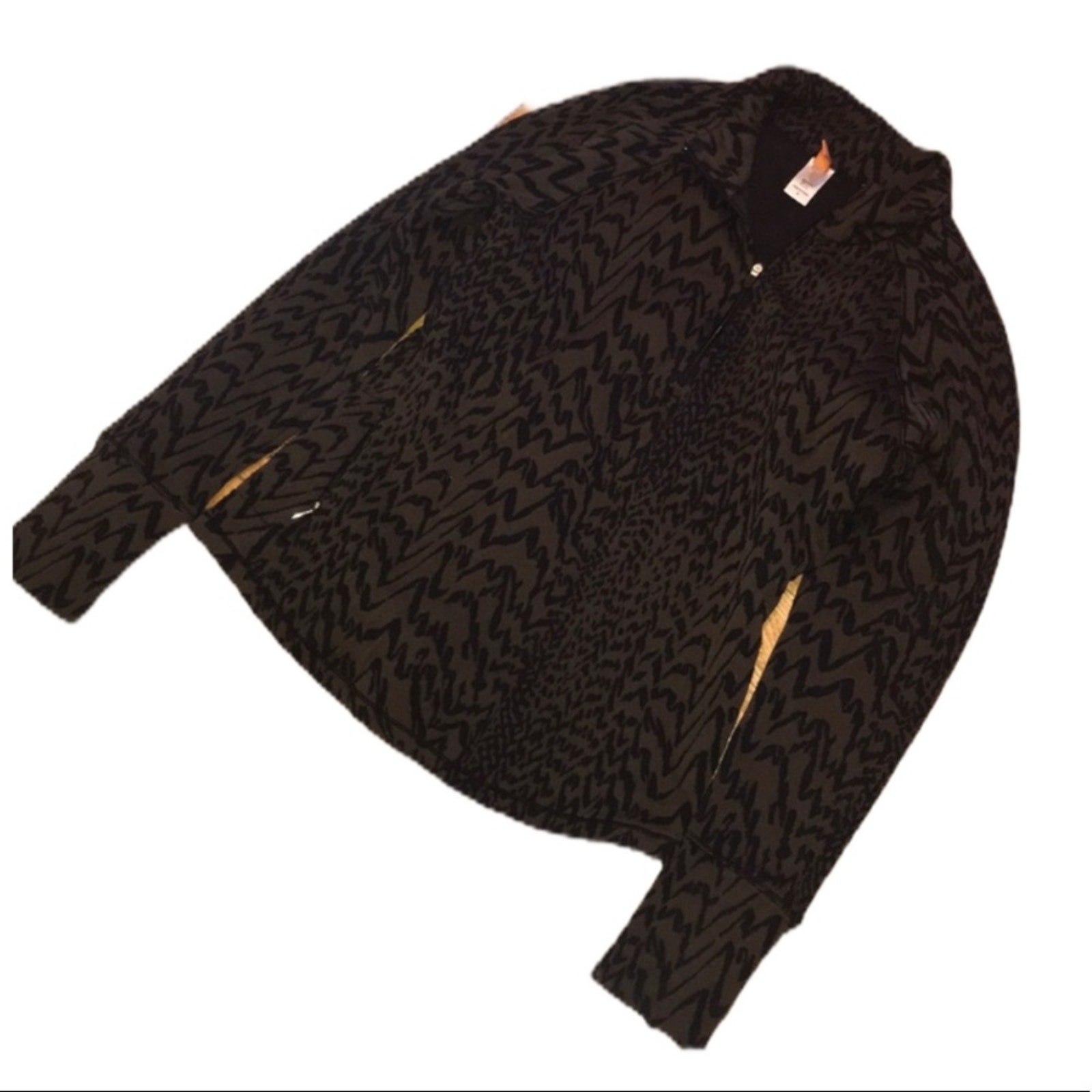 Lucy leopard pattern quarter zip small