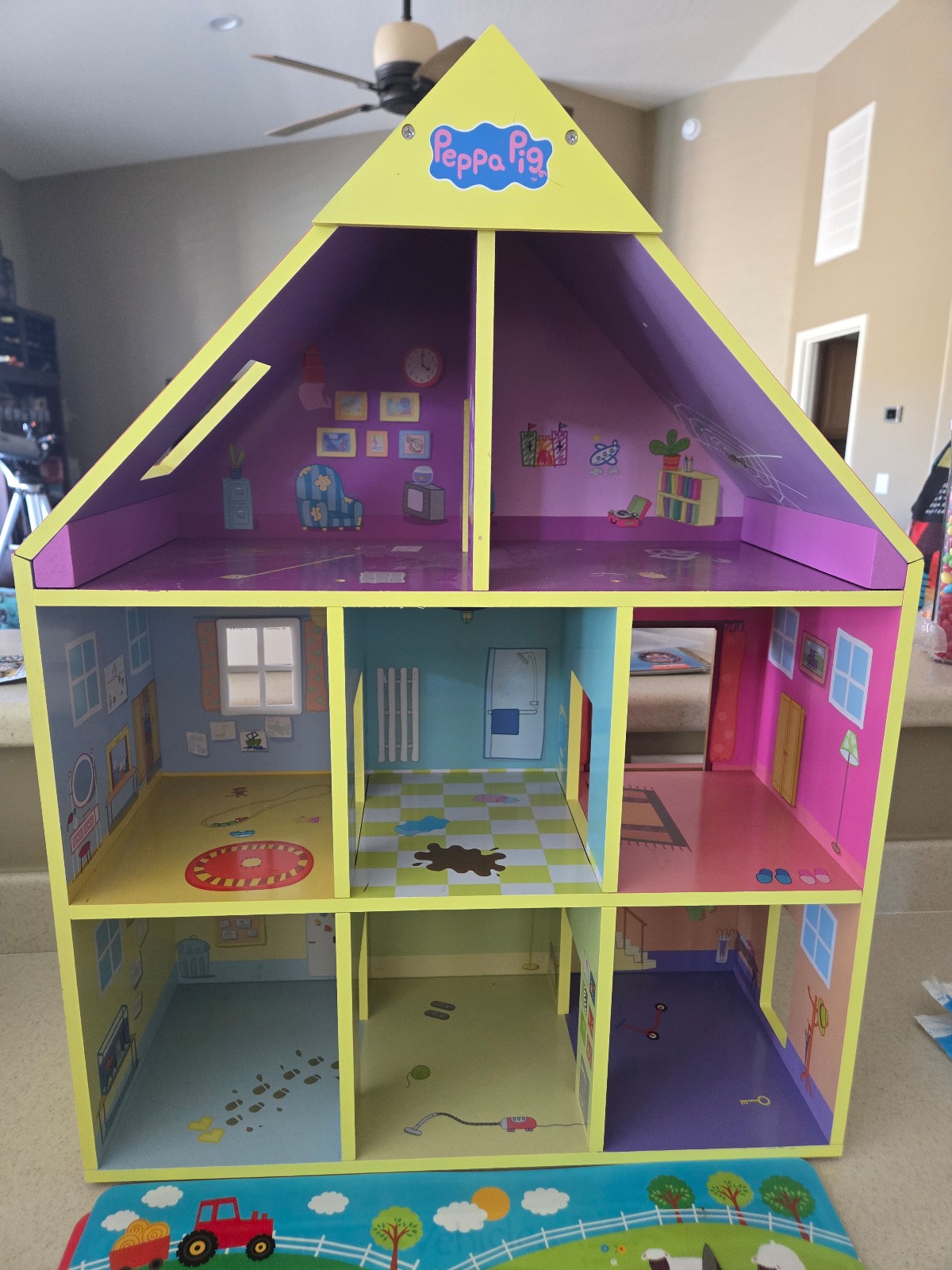 Peppa Pig Wooden Deluxe Playhouse, 8 Rooms