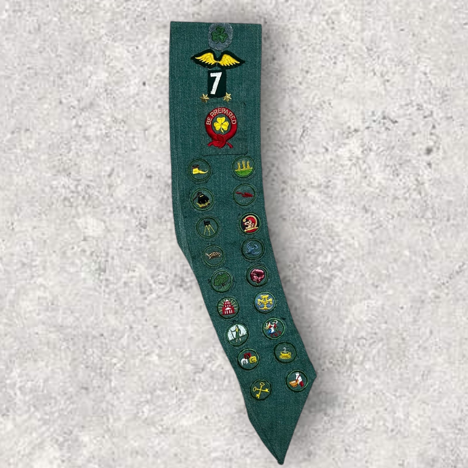 Vintage Girl Scout Sash / patches from 1948 - 1953