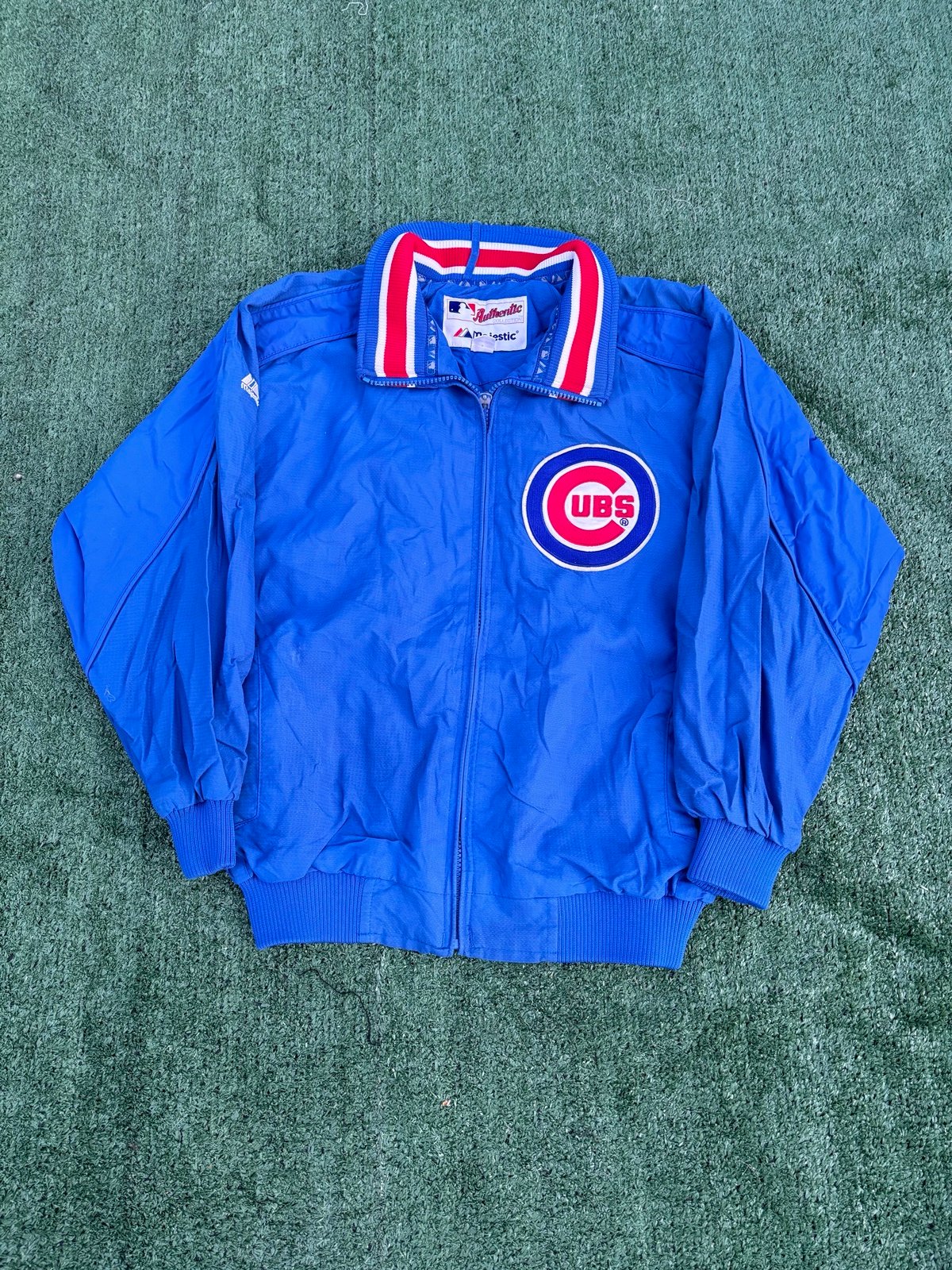 90s majestic athletics Chicago cubs bomber jacket