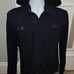 DELUXE ORIGINAL Men's Black Hoodie Jean Jacket size L *NWT*