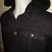 DELUXE ORIGINAL Men's Black Hoodie Jean Jacket size L *NWT*