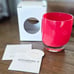 Glassybaby Handblown Votive Art Glass Candle Holder ho!ho!ho! Red