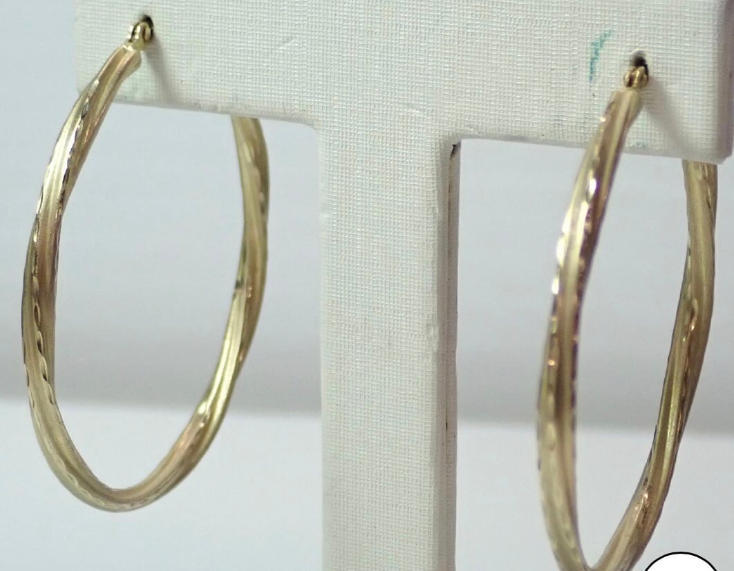 10K gold hoops