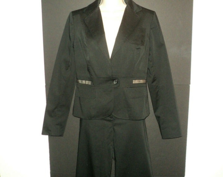 New Ann Taylor Loft Jacket Size 4, Pants Size 10 Pants Suit Black