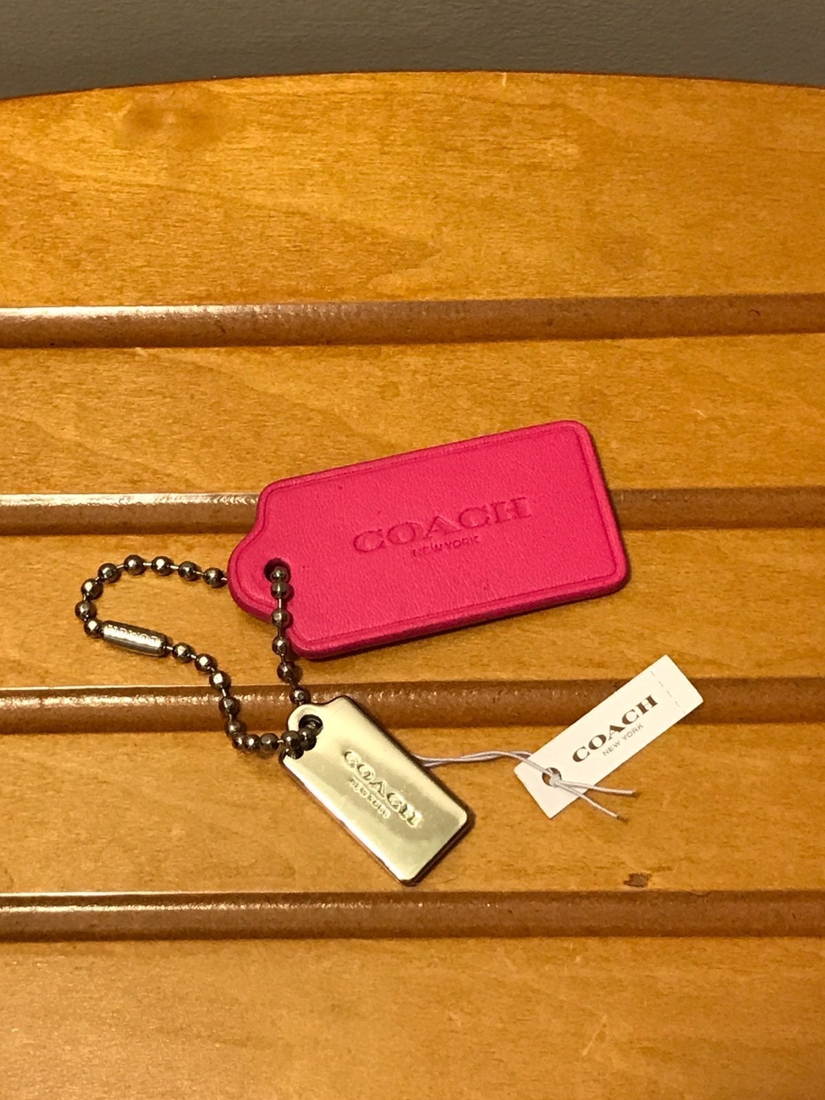 Coach Keychain Tag
