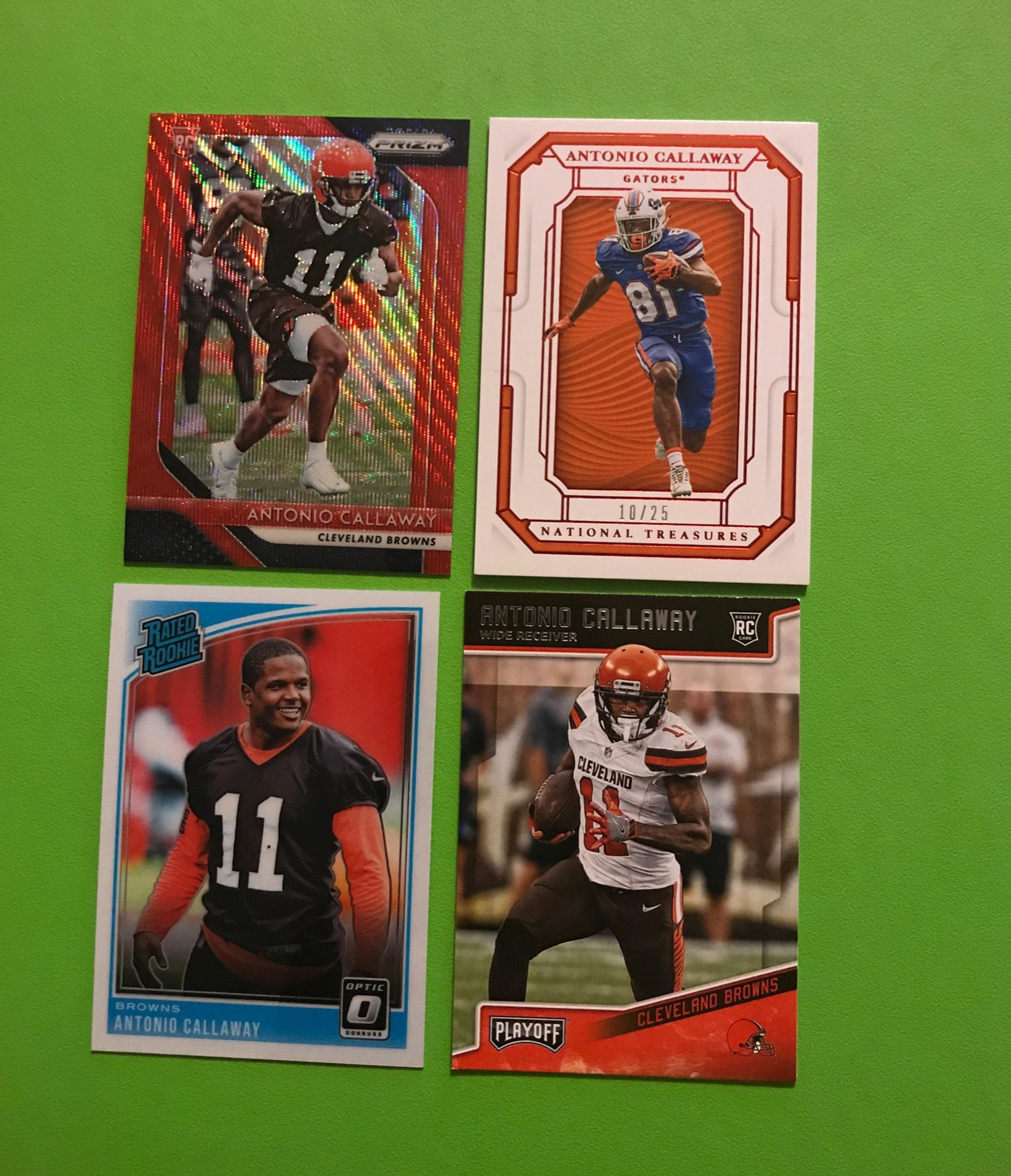 Antonio Callaway rookie lot #rd ssp