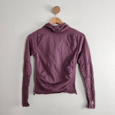 Free People Movement Good Karma Long Sleeve Hoodie Nutmeg Brown