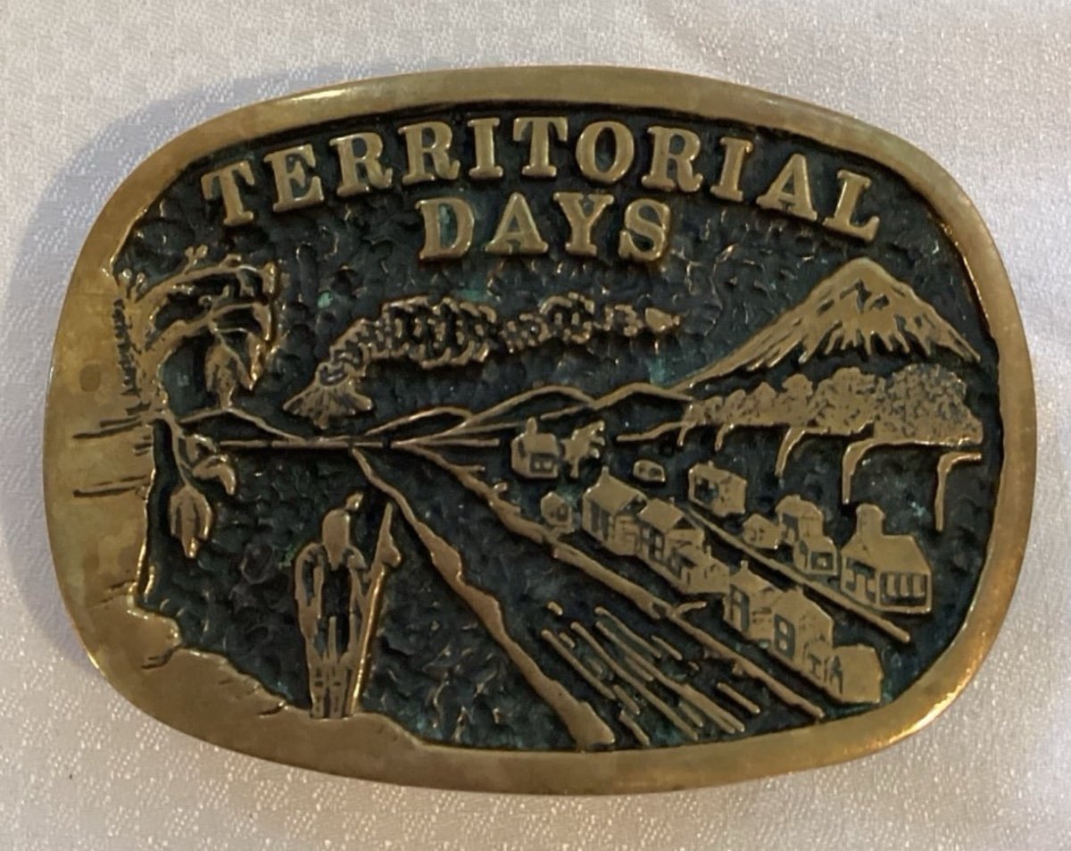 Vintage Territorial Days Buckle Design By Steve Haas Serial No.176 Viking 1901 M
