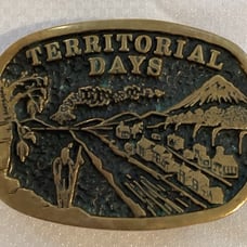 Vintage Territorial Days Buckle Design By Steve Haas Serial No.176 Viking 1901 M