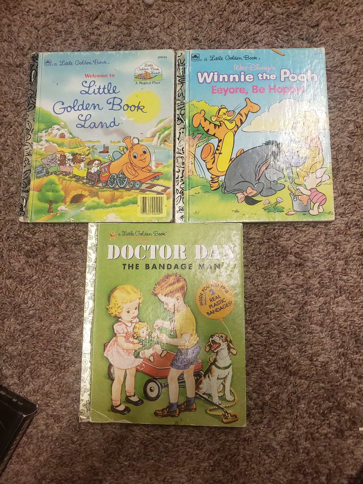 3 different A little golden Book lot