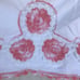 Peach & white hand crocheted Pillowcases