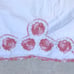 Peach & white hand crocheted Pillowcases