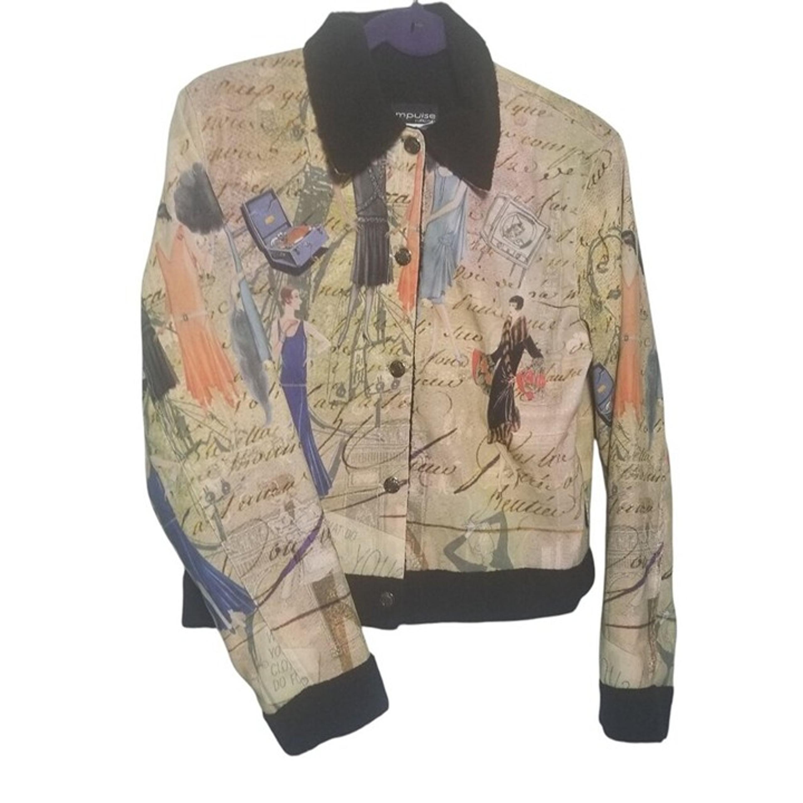 Roaring 20s Women's Art to Wear Artsy Lined Jacket Sz S