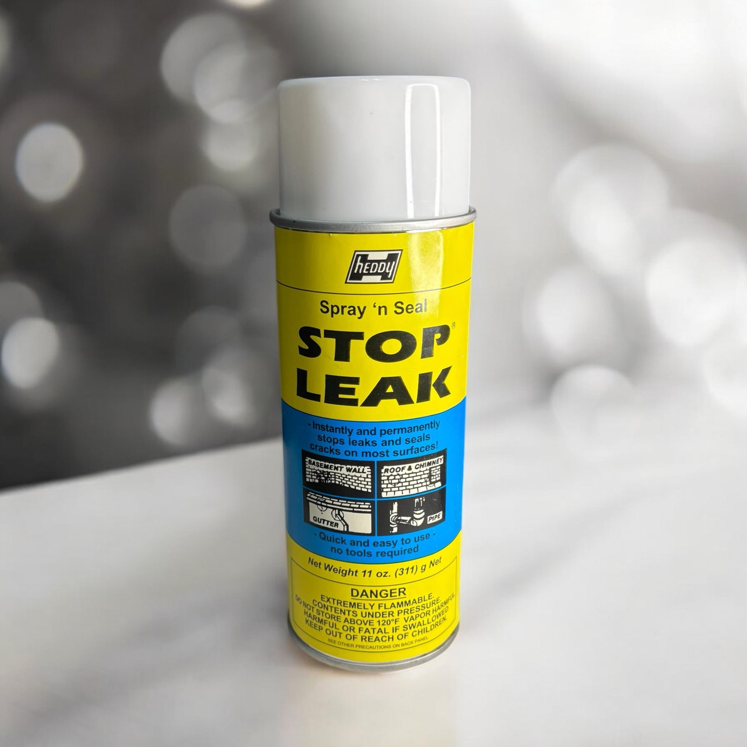 Heddy Spray & Seal Stop Leak 11 oz Spray Can- Seals Most Surfaces Wood Cement