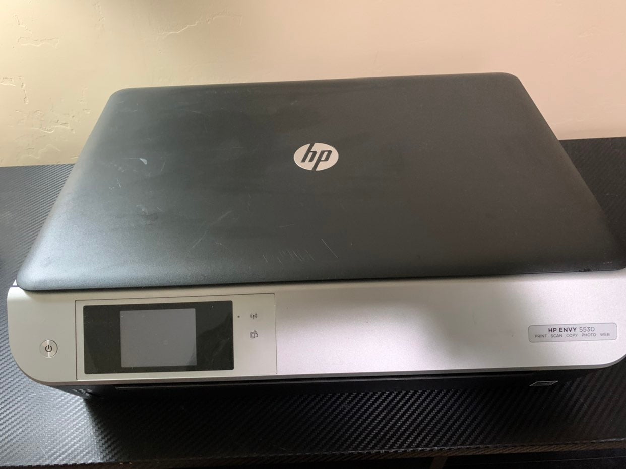 HP Envy 5530 printer All In One Print Copy- Scan-Photo A9J40 w/NEW Ink - TESTED.