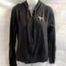 Victoria's Secret Love Pink Dog Black Long-Sleeved Rhinestone Zip Up Hoodie