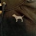 Victoria's Secret Love Pink Dog Black Long-Sleeved Rhinestone Zip Up Hoodie