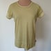 Loro Piana Chartreuse White Cashmere Striped Short Sleeve Crewneck T-Shirt EUC S