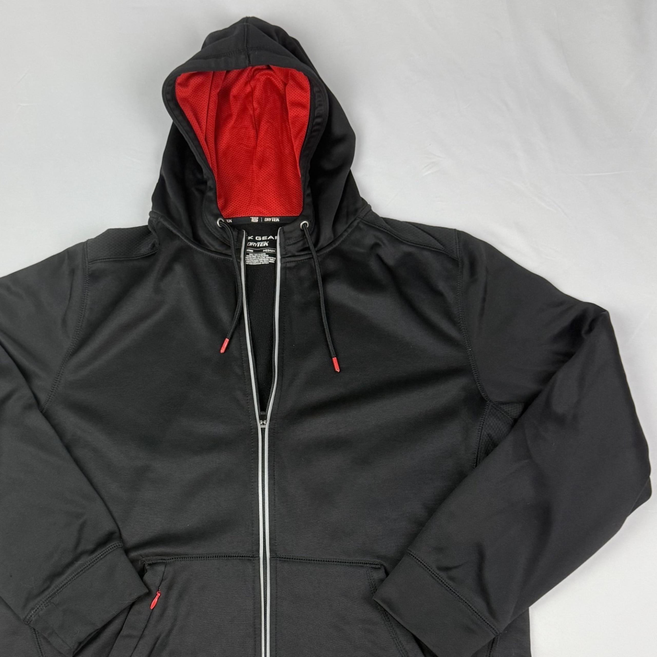 Tek Gear Drytek Men's Full Zip Medium Jacket Black