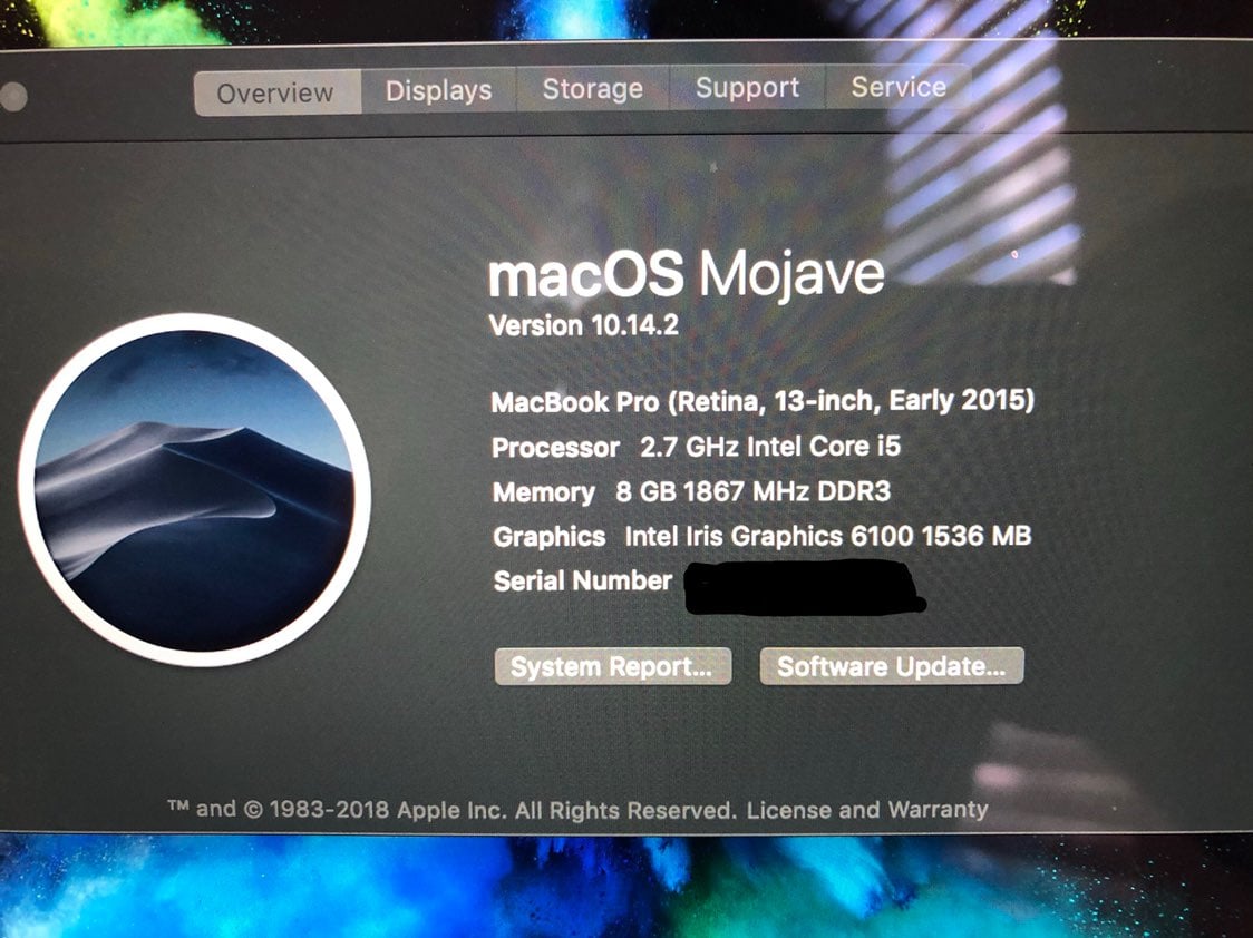 2015 macbook pro