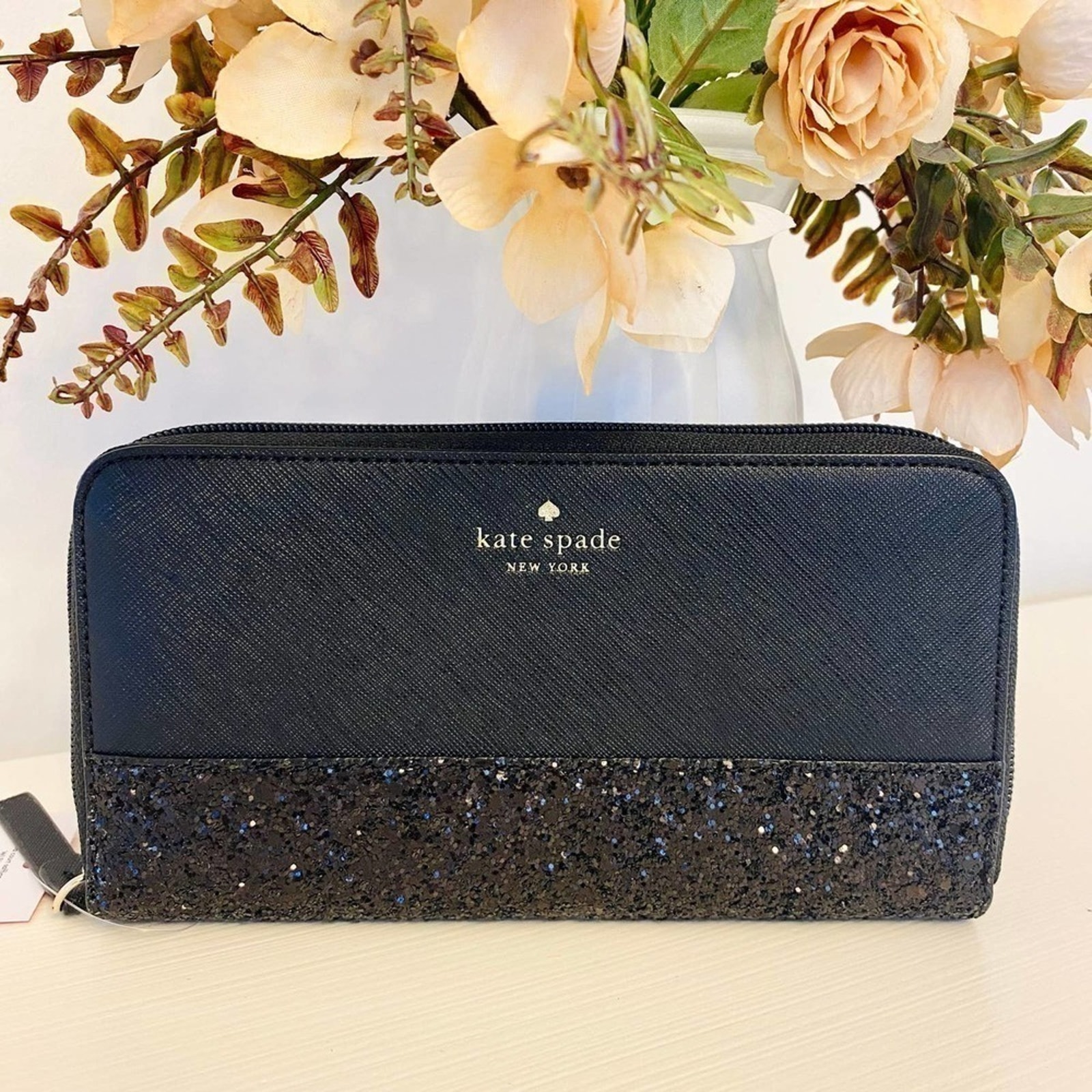 kate spade greta court penny neda wallet black