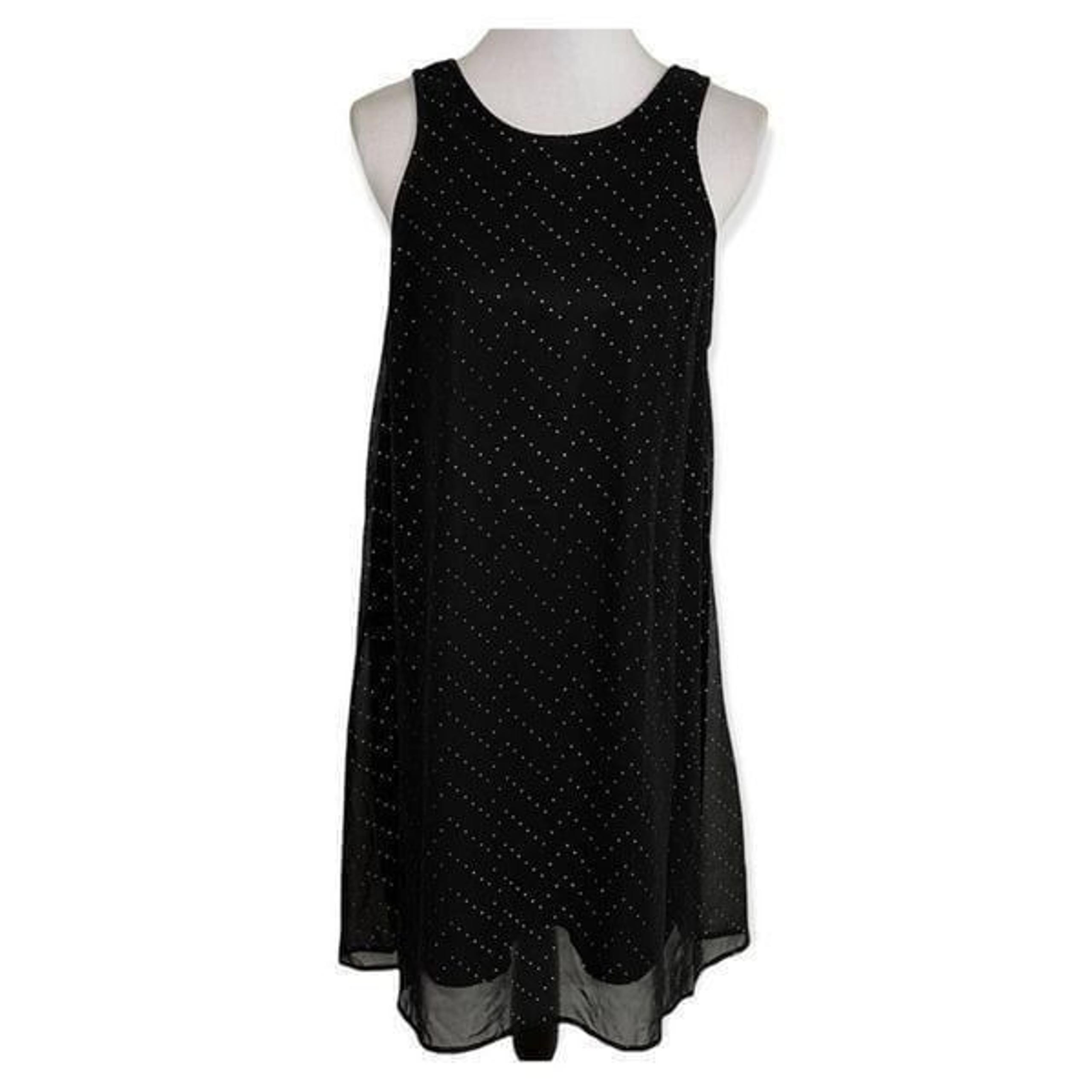 Lush Black and Gold Tank Swing Dress L Black and Gold Tank Swing Dress L - Lush