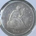 1875-S Seated Liberty Silver Twenty Cent Piece ~ Very Good/Fine Condition