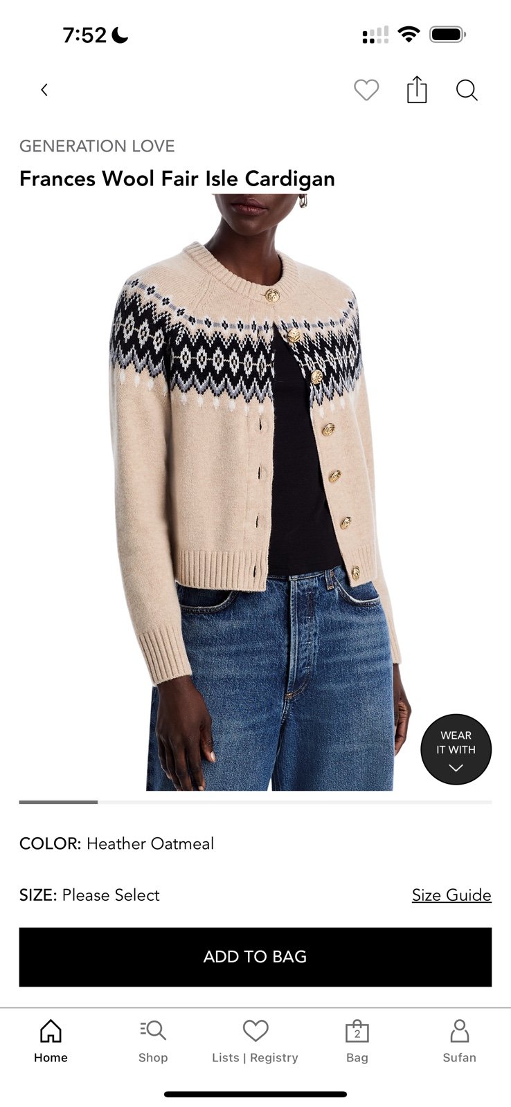 Generation of love cardigan sweater