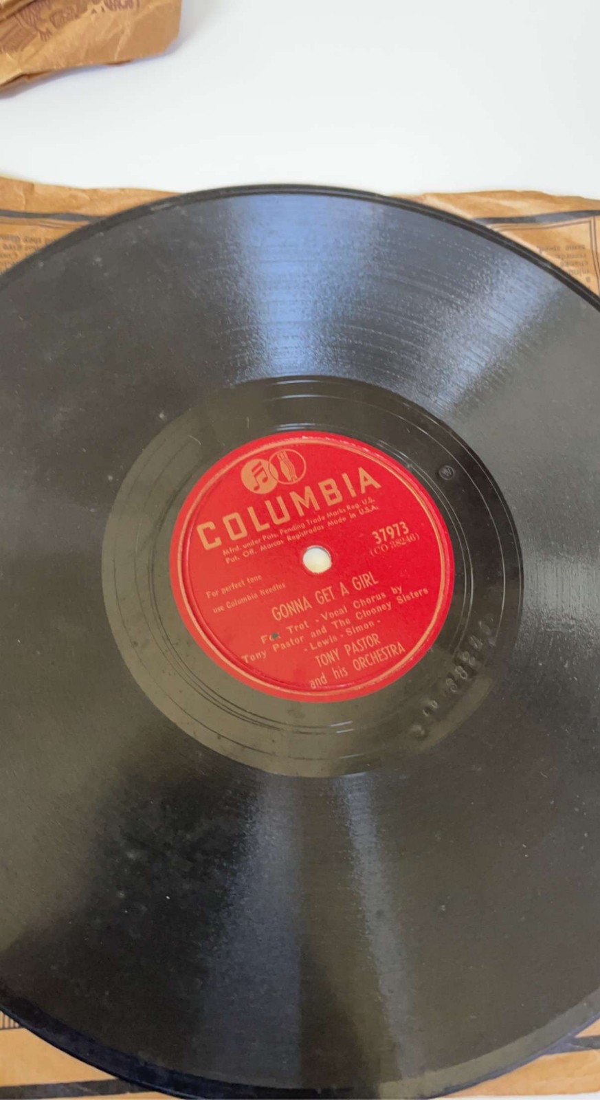 Vintage columbia record