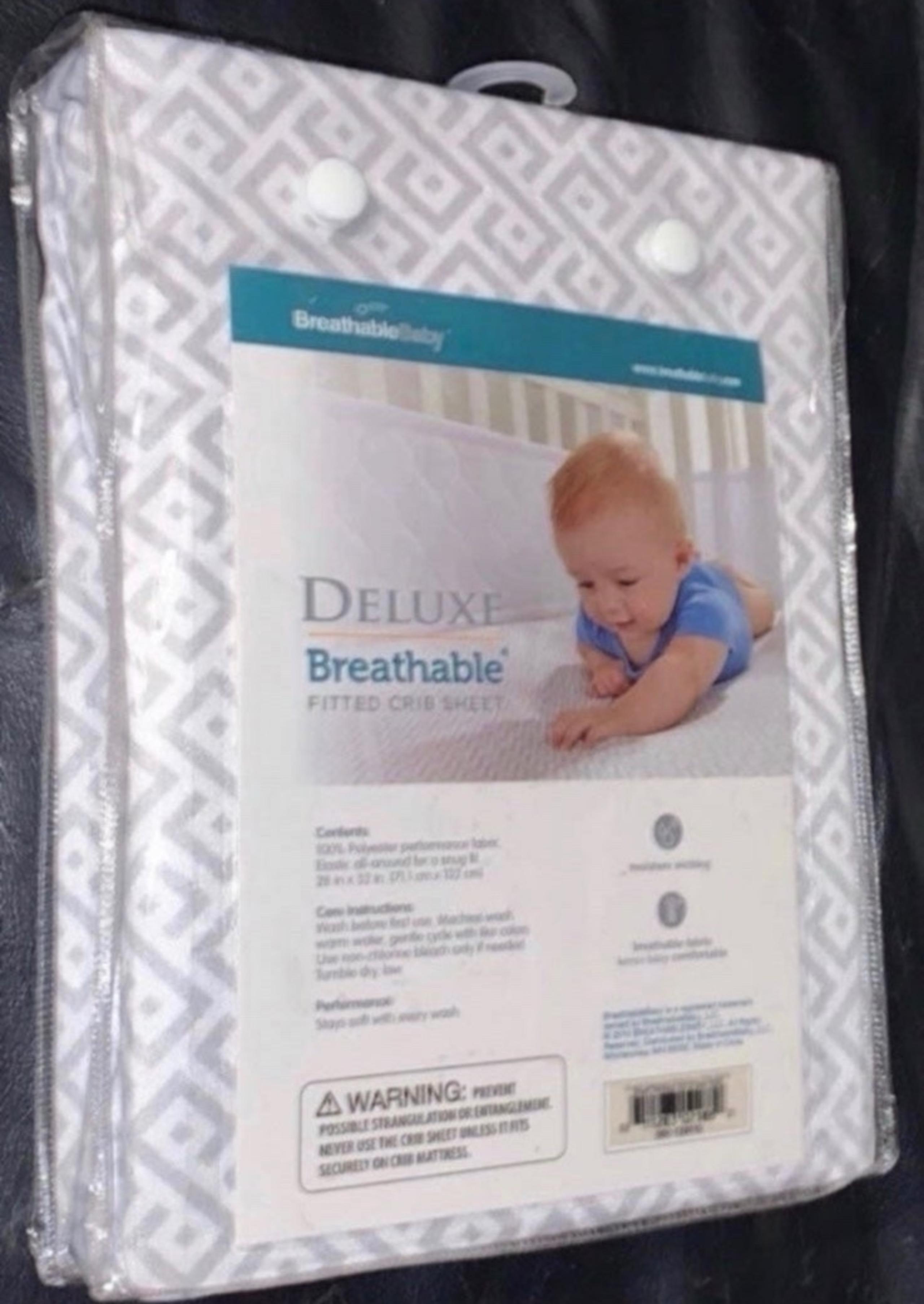 Deluxe  Breathable Baby fitted crib sheet