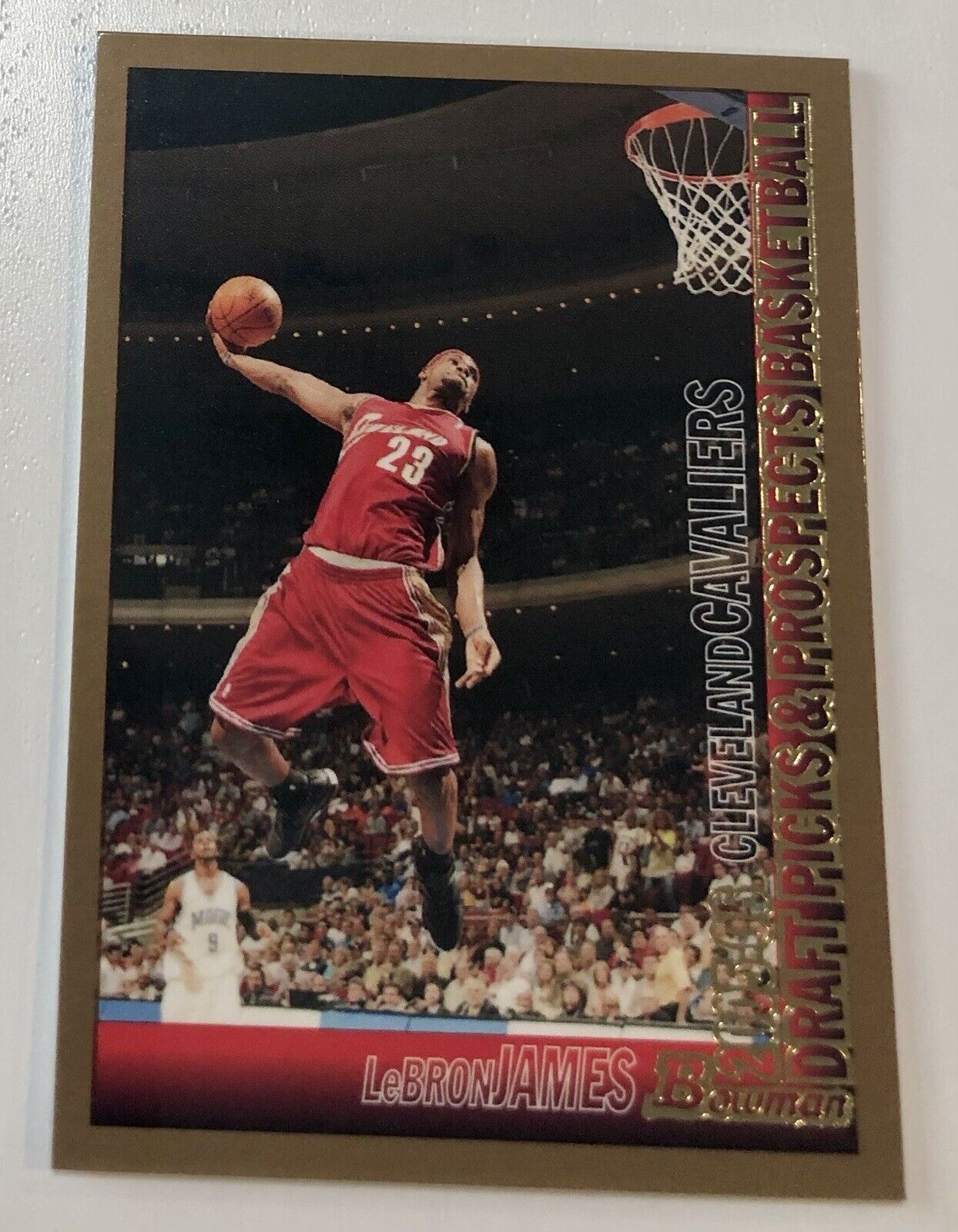 2005-06 LeBron James Bowman Gold Draft Picks & Prospects #23