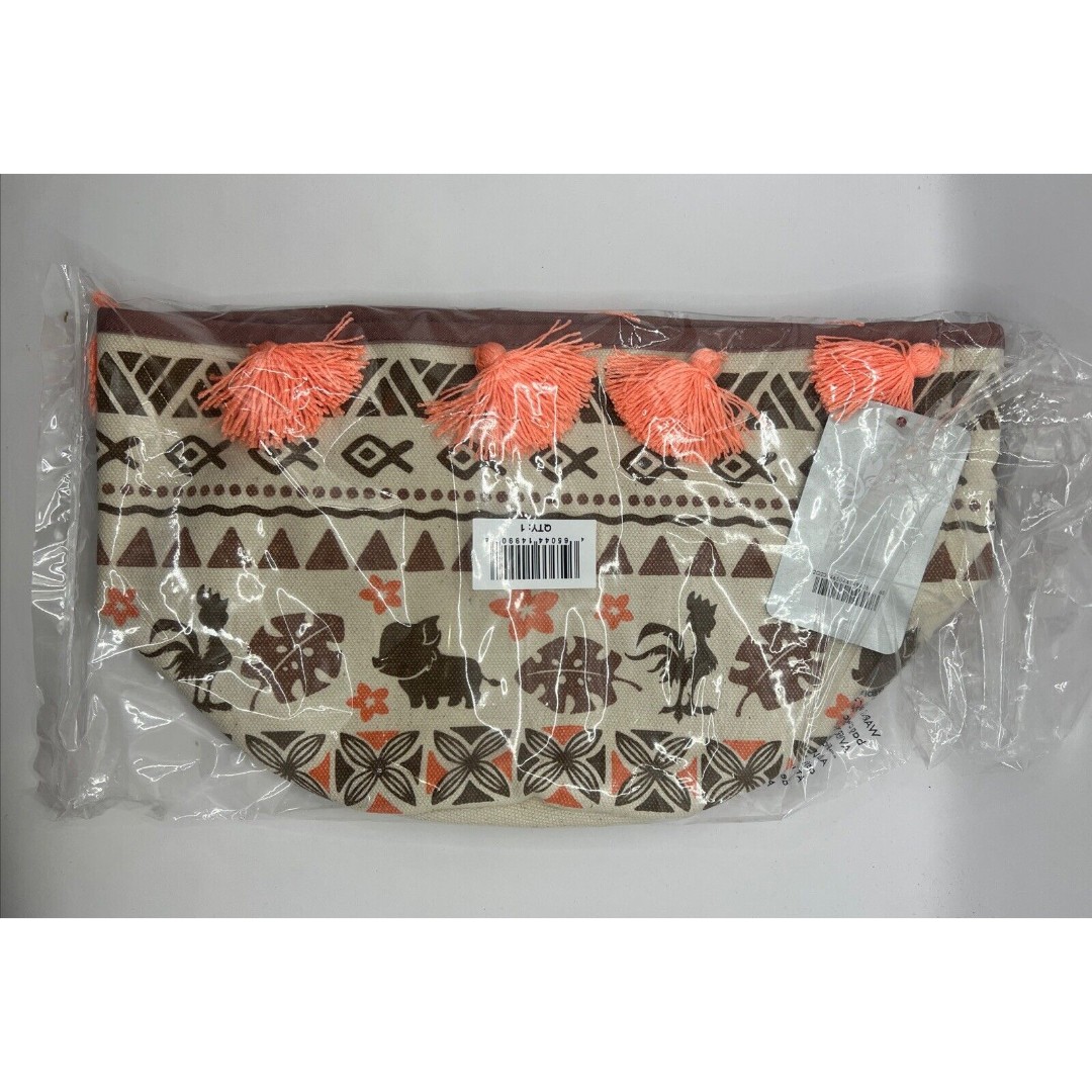 Disney Parks Moana Spotlight Pua and Hei Hei Woven fabric Planter Cover New Tag