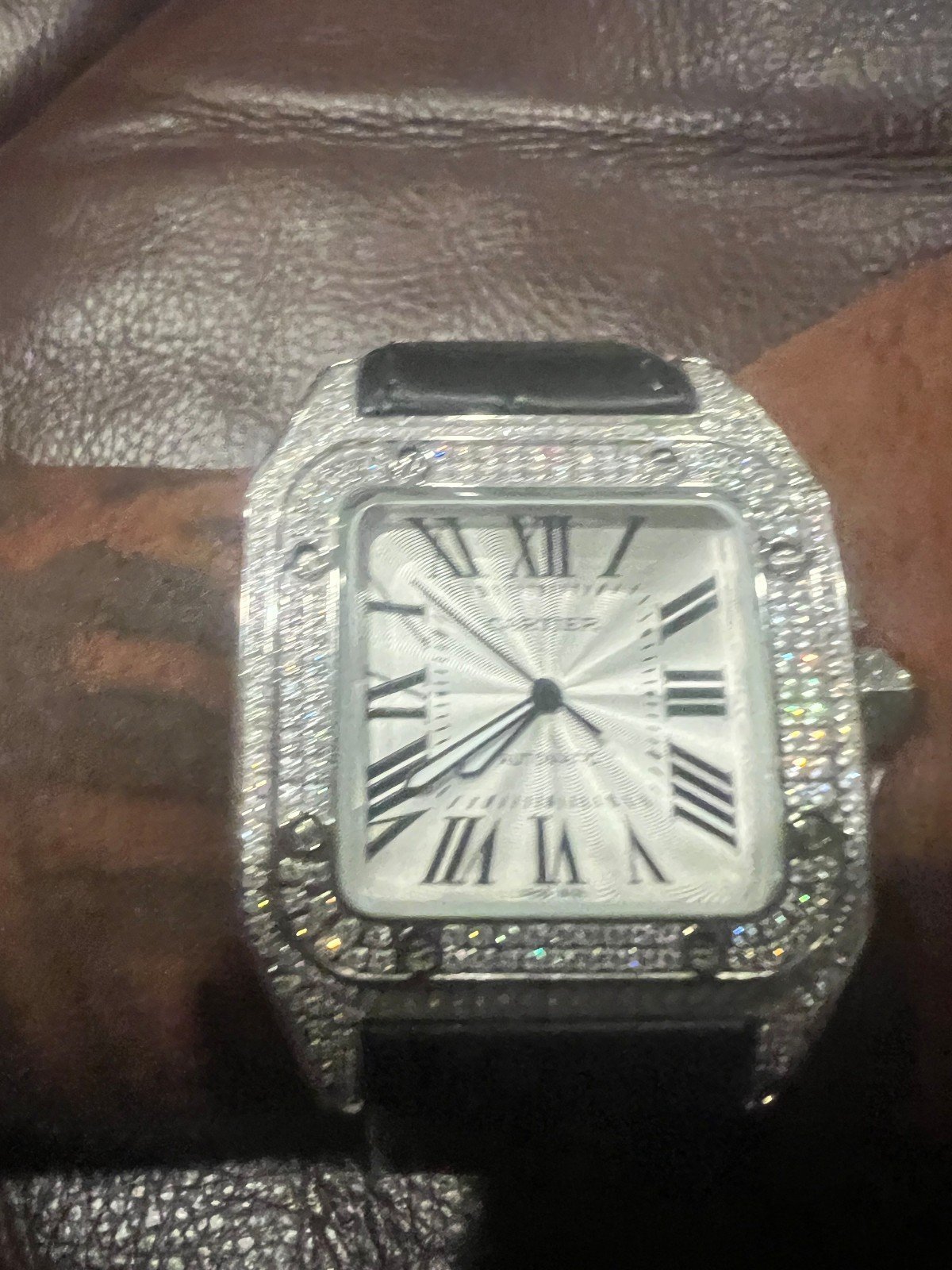 Designer moisonite watches for men