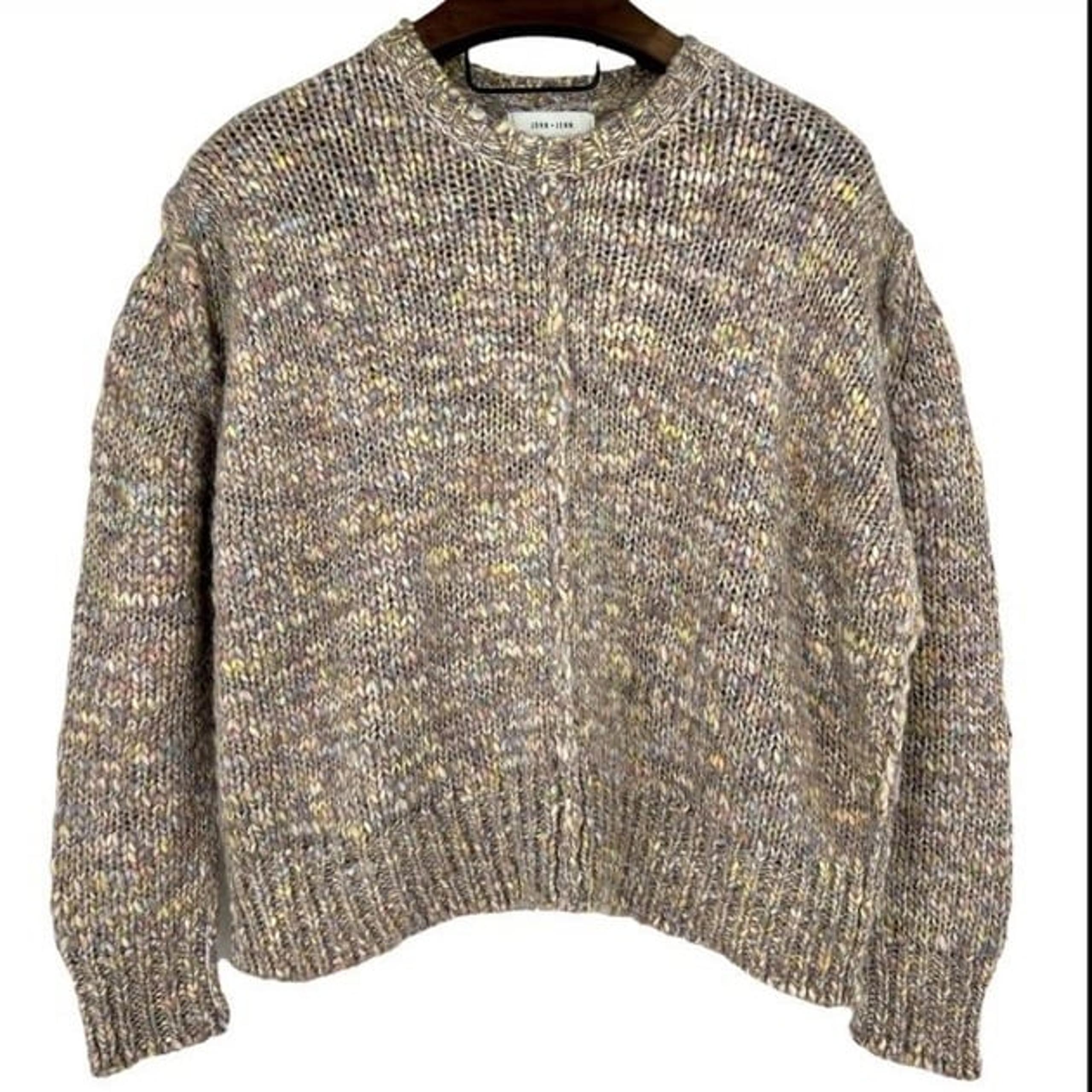 John + Jenn Chunky Knit Micah boatneck oversize Wool & alpaca blend Sweater