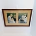 Antique Lithograph Art Mother and Child Rosary Prayer Time Framed