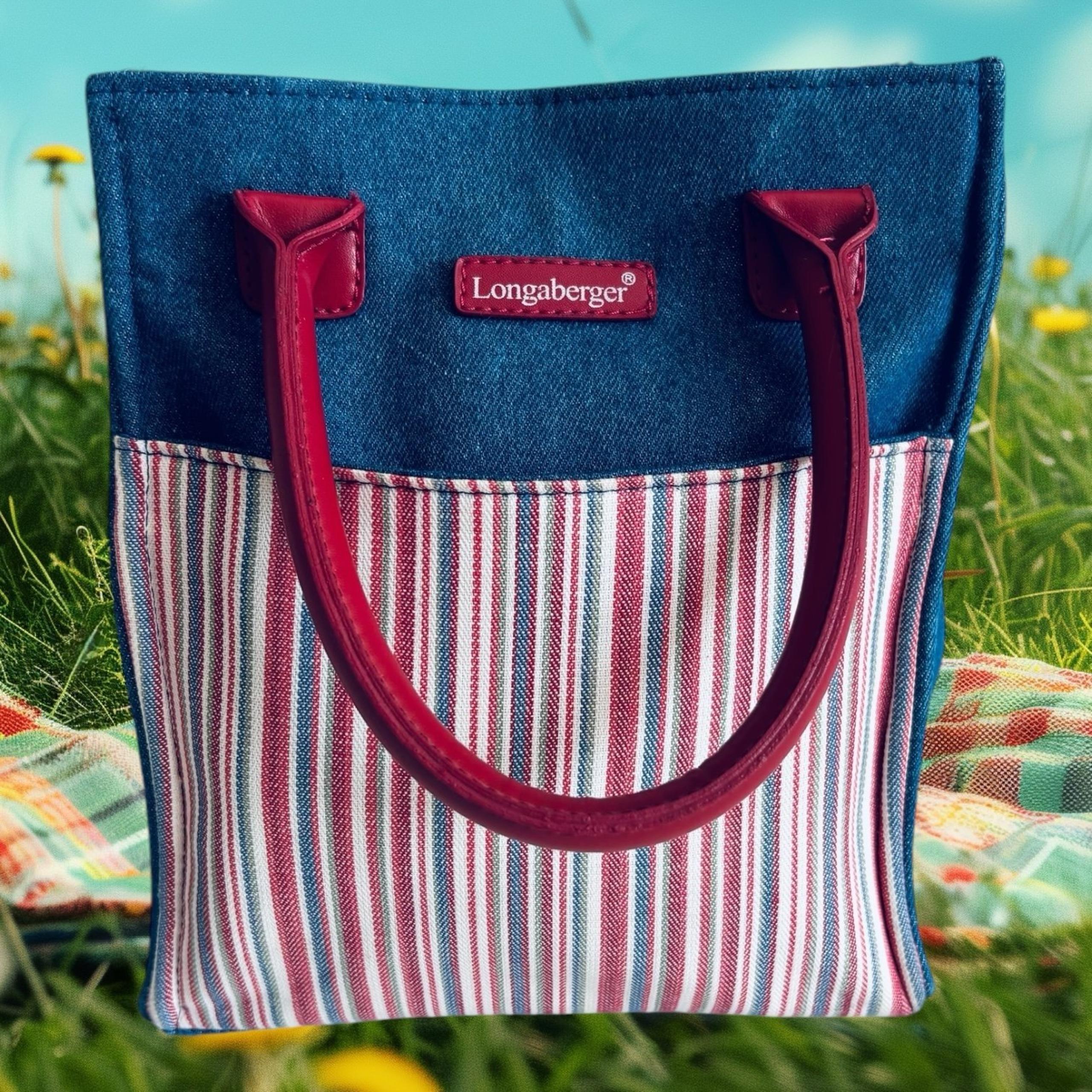 Small Denim Longaberger Purse/Bag/Handbag/Tote