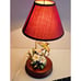Andrea by Sadek Vintage Table Lamp Hummingbird & Flower