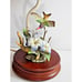 Andrea by Sadek Vintage Table Lamp Hummingbird & Flower
