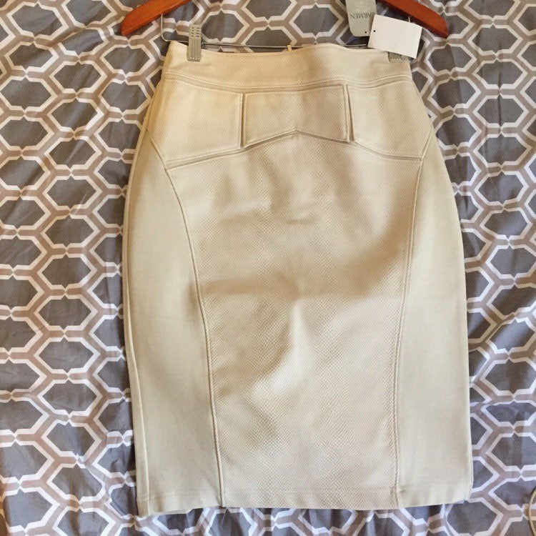 Faux Leather Skirt.