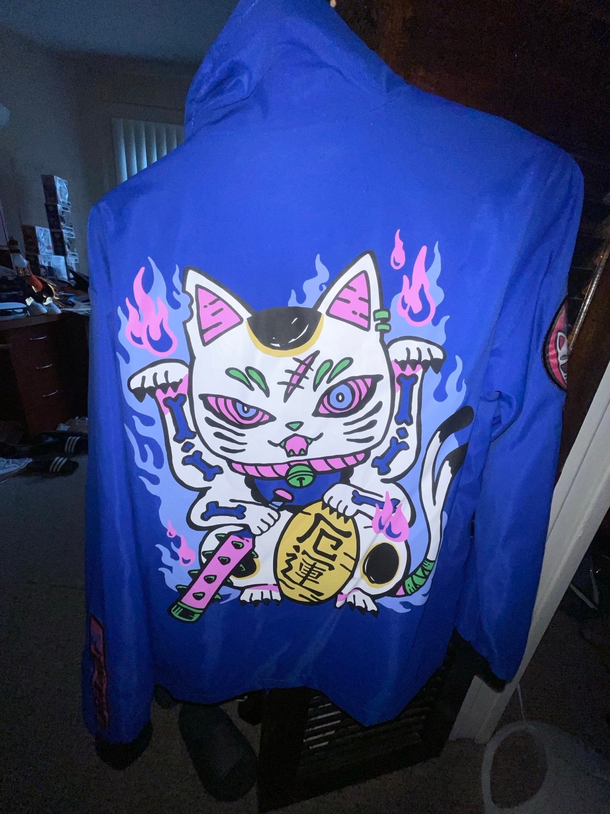 Kinwamonster Unlucky Cat Windbreaker
