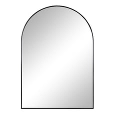 24 x 34 Arch Metal Wall Mirror, Black