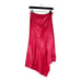 New ASOS Design Women's 6 Small Pink Asymmetrical Hem Midi A Line Skirt Snake