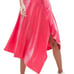New ASOS Design Women's 6 Small Pink Asymmetrical Hem Midi A Line Skirt Snake