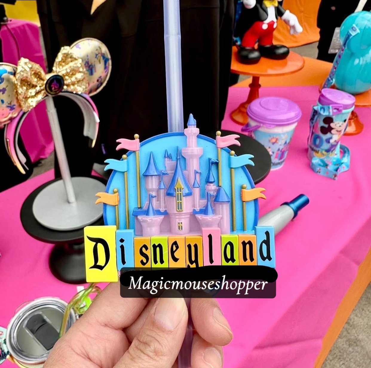Disney Parks Disneyland 70th Anniversary Celebration Marquee Bottle Topper